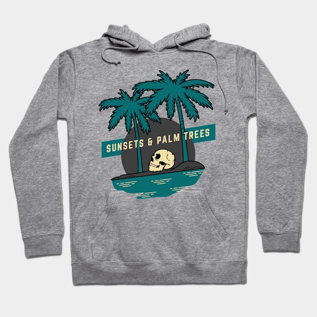 Sunsets and Palm Trees Hoodie by 4ntler